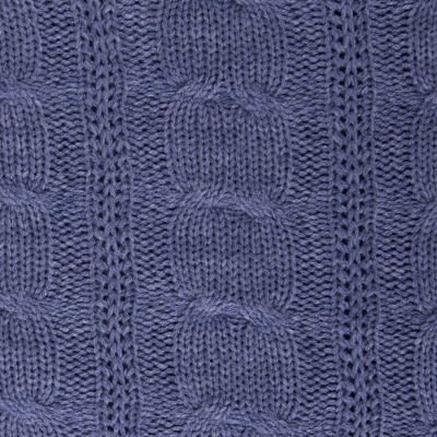 Плед VELVILJE MINI, серо-синий, шерсть 30%, акрил 70%, 120*170 см, темно-синий-2