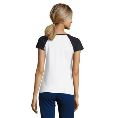 Футболка женская MILKY 150, темно-синий, белый-4