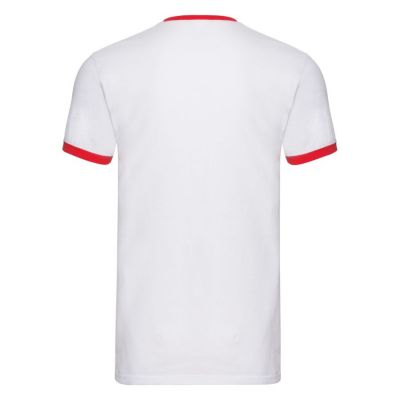 Футболка мужская RINGER T 160, красный, белый-1