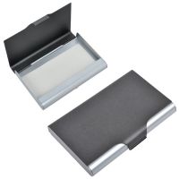 Визитница 'Бостон', черный, серый