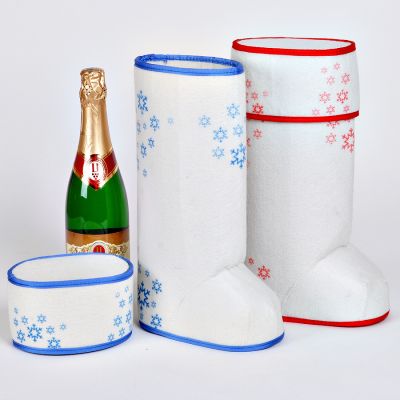 Упаковка подарочная 'ВАЛЕНОК'  размер 35 х 20 см, синий-3