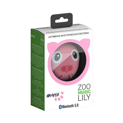 Беспроводная колонка HIPER ZOO Lily, Pig, розовый-2