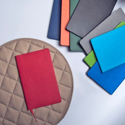 Бизнес-блокнот AUDREY, формат А5, в линейку, голубой-4