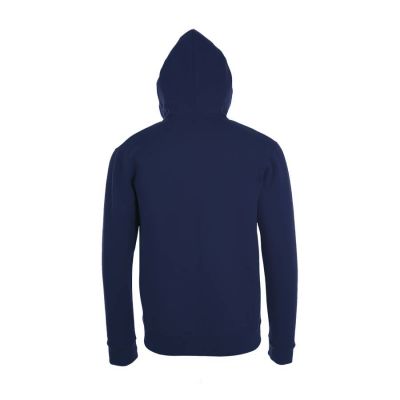 Толстовка худи унисекс на молнии STONE 260, темно-синий-1