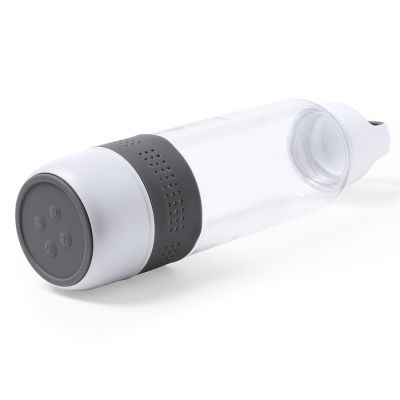 Бутылка для воды PADOW с  bluetooth колонкой, 500 мл, пластик, серый-1