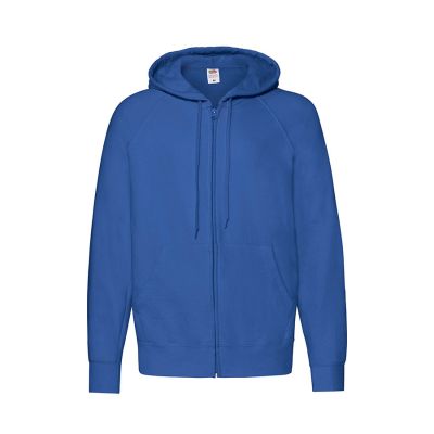 Толстовка без начеса LIGHTWEIGHT HOODED SWEAT JACKET 240, ярко-синий-0