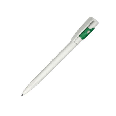 Ручка шариковая KIKI EcoLine SAFE TOUCH, пластик, белый, зеленый-0
