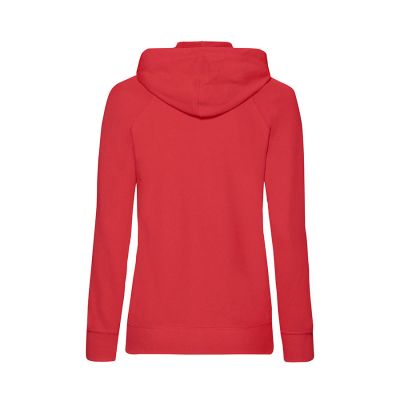 Толстовка женская без начеса LADIES LIGHTWEIGHT HOODED SWEAT 240, красный-1
