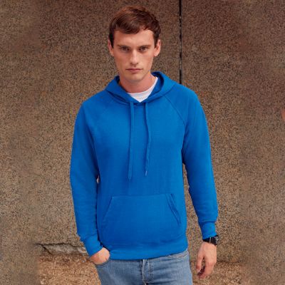 Толстовка без начеса LIGHTWEIGHT HOODED SWEAT 240, красный-3