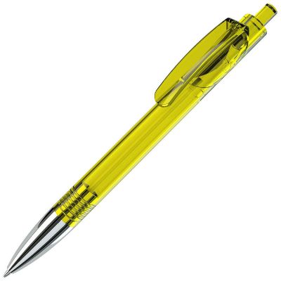 Ручка шариковая TRIS CHROME LX, желтый, серебристый-0