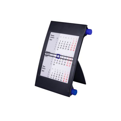 Календарь настольный, календарная сетка на 2023 - 2024 г., синий, черный-1