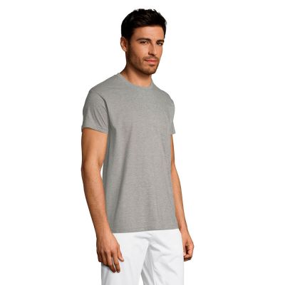 Футболка унисекс REGENT 150, серый меланж-5