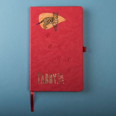 Бизнес-блокнот Tabby Justy, твердая обложка, в линейку, красный-6