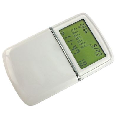 Калькулятор с календарем, белый-0