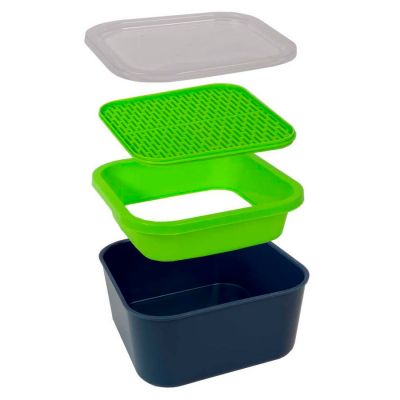 Набор для проращивания микрозелени: проращиватель, семена микс, зеленый-1