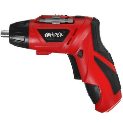 Отвертка аккумуляторная HIPER HSD3,6Li, в блистере, Li-ion батарея 1.3 Ач, 5Нм, красный-1