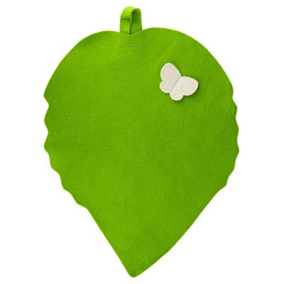 Коврик для сауны 'Банный лист', войлок, зеленый-0