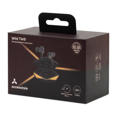 Беспроводные наушники Accesstyle Wild TWS, оранжевый-6