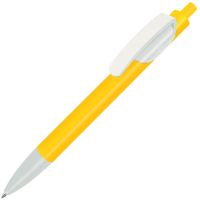 Ручка шариковая TRIS, ярко-желтый, белый
