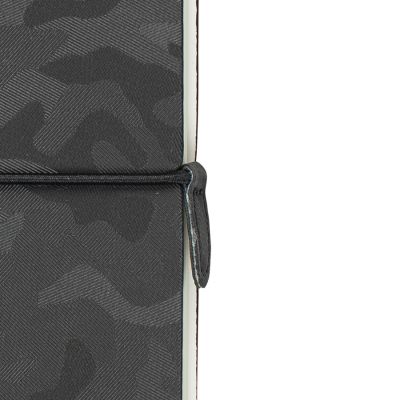 Бизнес-блокнот Tabby Franky, гибкая обложка, в клетку, черный-1