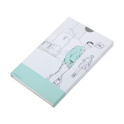 Бизнес-блокнот  FUNKY А5, с цветным  форзацем, мягкая обложка,  в линейку, серый, оранжевый-3