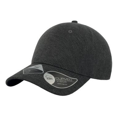 Бейсболка UNI-CAP PIQUET, без панелей и швов, без застежки, темно-серый-0
