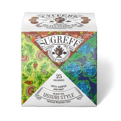 Чай чёрный СУГРЕВЪ «По‑уссурийски», белый, бирюзовый-3