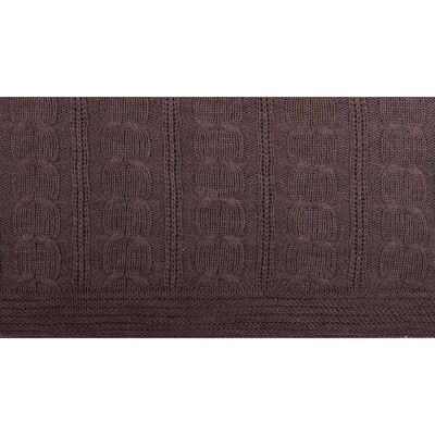 Плед VELVILJE MAXI, капучино, шерсть 30%, акрил 70%, 180*200 см, коричневый-1