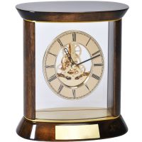 Часы наградные 'ПРЕМИУМ' с шильдом в подарочной упаковке, коричневый