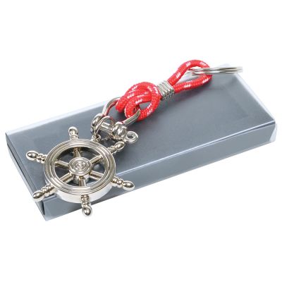 Брелок 'Штурвал' в подарочной упаковке, серебристый-1