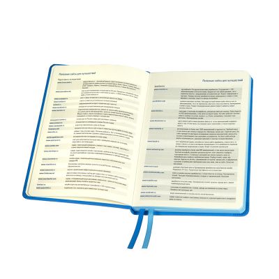 Ежедневник недатированный Softie, А5, лазурный, блок в клетку, лазурный обрез-3