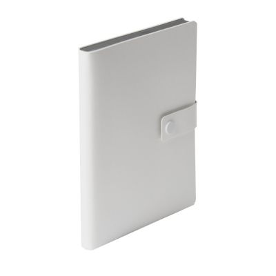 Ежедневник недатированный Stellar, А5, белый, кремовый блок  в линейку, с серым обрезом, белый, серый-5