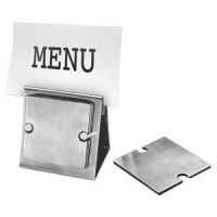 Набор 'Dinner':подставка под кружку/стакан (6шт) и держатель для меню, серебристый