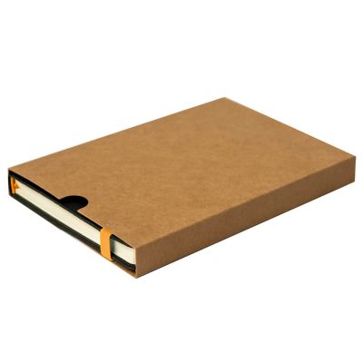 Ежедневник недатированный Ray, формат А5, в клетку, черный, оранжевый-7