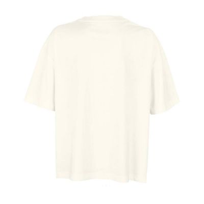 Футболка женская оверсайз BOXY WOMEN 180, белый, бежевый-1