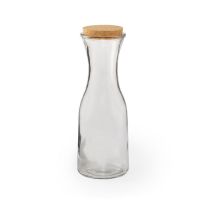 Бутылка LONPEL, пробковое дерево, стекло, прозрачный