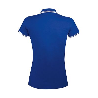 Поло женское PASADENA WOMEN 200, синий, белый-1