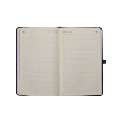 Ежедневник недатированный Starry , А5, черный, кремовый блок-3