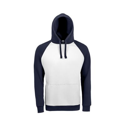 Толстовка унисекс SEATTLE 280, белый, темно-синий-0