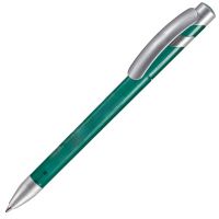 Ручка шариковая MANDI SAT, зеленый, серебристый