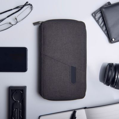 Органайзер дорожный с зарядным устройством PORTABLE (4000mAh), бордовый-5