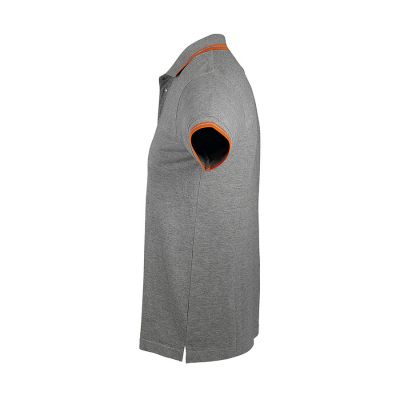 Поло мужское 'Pasadena Men', серый, оранжевый-2