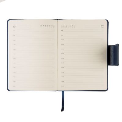 Ежедневник недатированный Stevie, А5, темно-синий, кремовый блок, без обреза-2