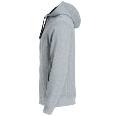Толстовка мужская CLASSIC HOODY FULL ZIP 300, серый меланж-3
