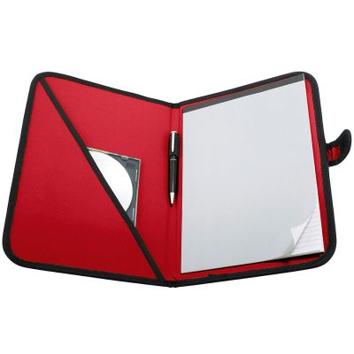 Папка для документов A4 'Campus' c  бумажным блоком, красный-1