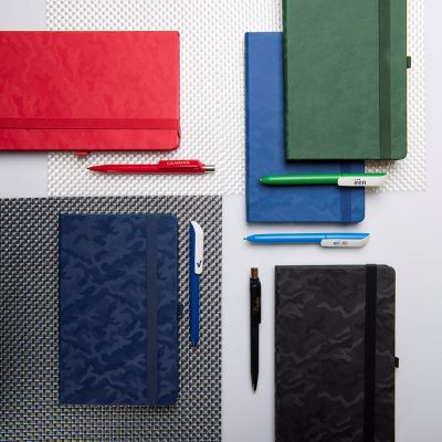 Бизнес-блокнот Tabby Justy, твердая обложка, в линейку, красный-9