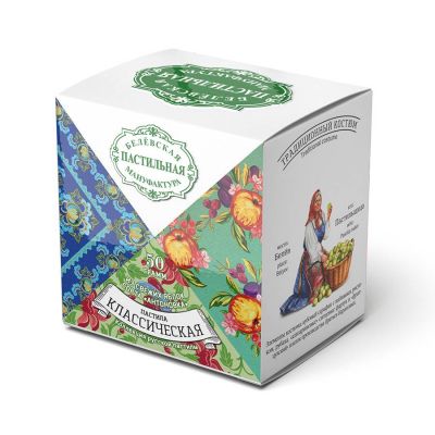 Набор подарочный  гастрономический чай с белевской пастилой, синий-5