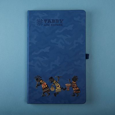 Бизнес-блокнот Tabby Justy, твердая обложка, в линейку, синий-6