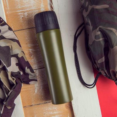 Термос вакуумный 'Warrior', зеленый-7