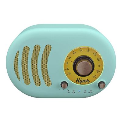 Колонка беспроводная RETRO S, цвет голубой-1